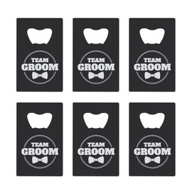 Groomsmen Bottle Openers (6 pack) Groomsman Gifts I Team Groom Gifts