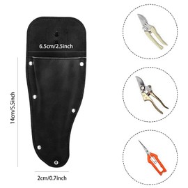 MEISH Garden Pruner Sheath Scissor Protective Case Leather Holster Protective Case Garden Sheath Tool for Women Men