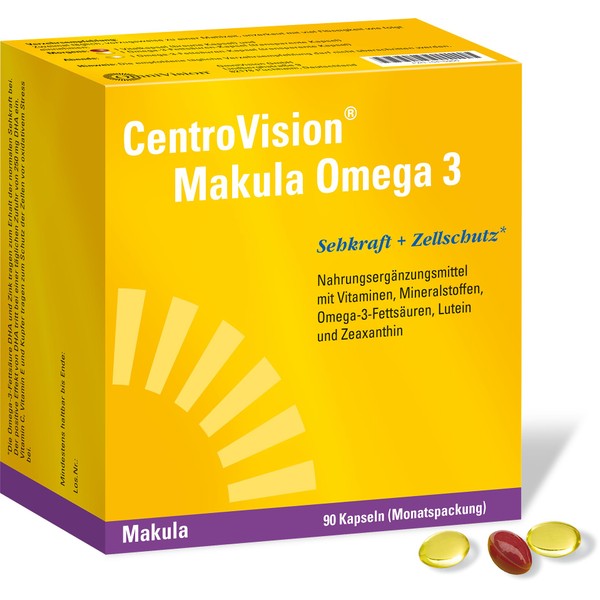 CentroVision Macula Omega-3 Capsules, Pack of 90
