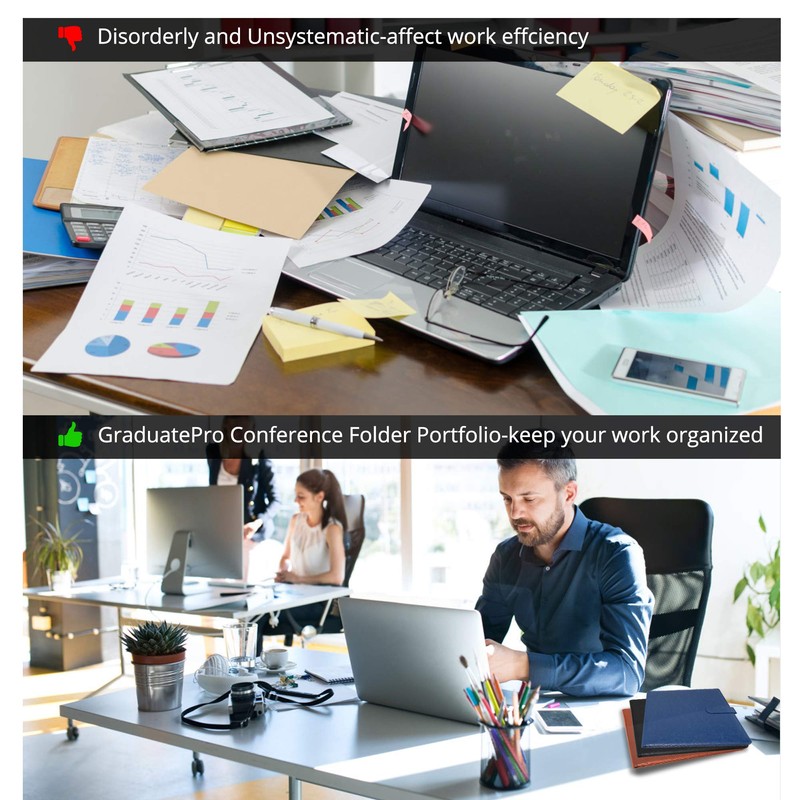 GraduatePro Writing Case A4 Clipboard Folder with Magnetic Closure, Organiser