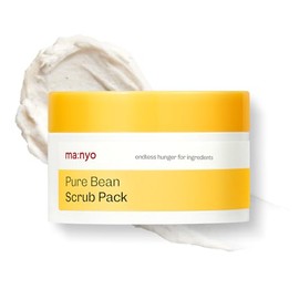 ma:nyo Pure Bean Scrub Pack - Exfoliante facial diario, exfoliante suave y cuidado de los poros (100 g) - Hidratación y suavidad