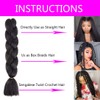 jiefeng 6 Bundles/Lot 24" Braiding Hair Extensions for Women High