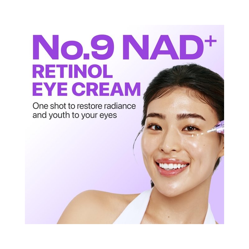 Crema para ojos numbuzin No.9 NAD+, rejuvenecedora y reafirmante con