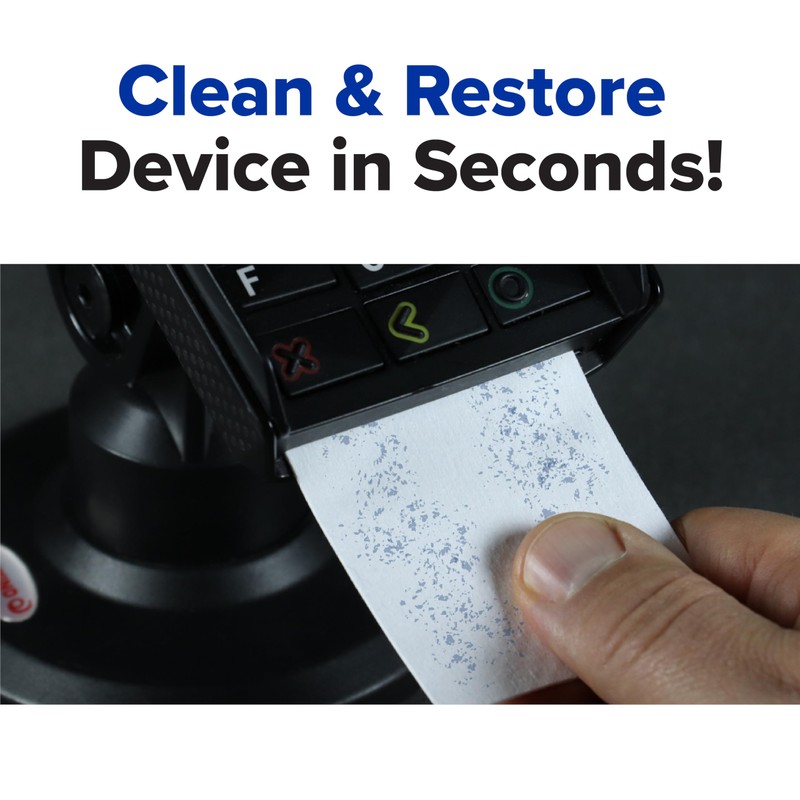 Ingenico Card Terminal Cleaning Card Featuring Waffletechnology, 40 Cards Per