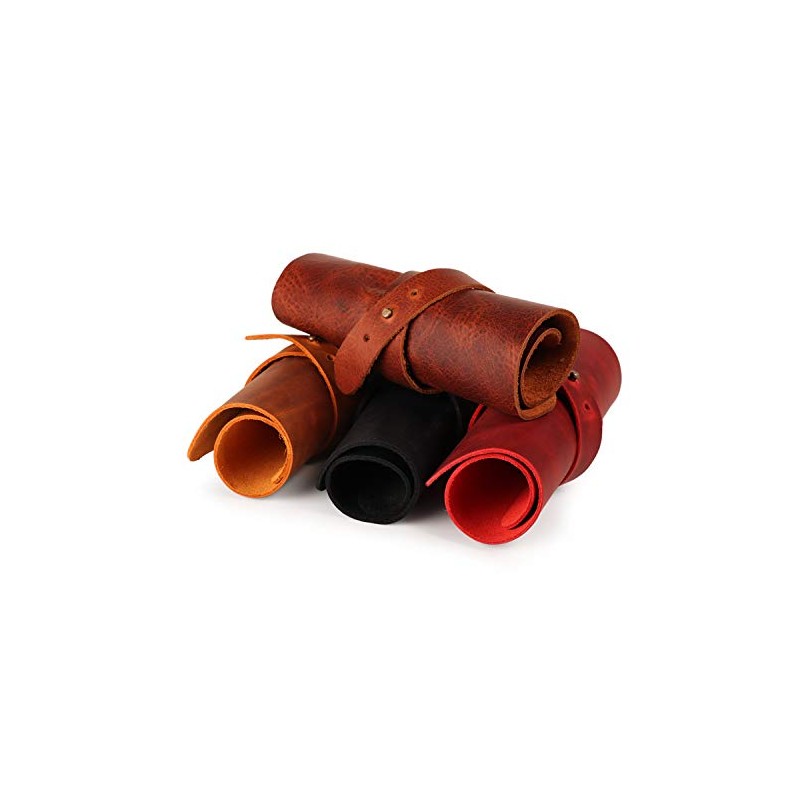 Londo Genuine Leather Pen and Pencil Roll Case