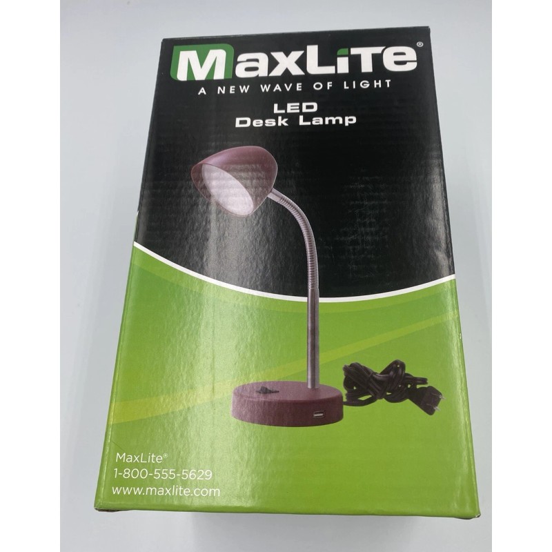 MAXLITE LED DESK LAMP 3.5W 220 LUMENS 25,000 LIFE IN