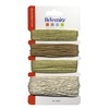 Artemio Set of 4 Decorative String, Synthetic, Gold, 10 x