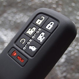 Silicone Remote Smart Key Fob Cover Protector Case for Honda Odyssey Elite Ex 7 Buttons 2024 2023 2022 2021 2020 2019 2018..