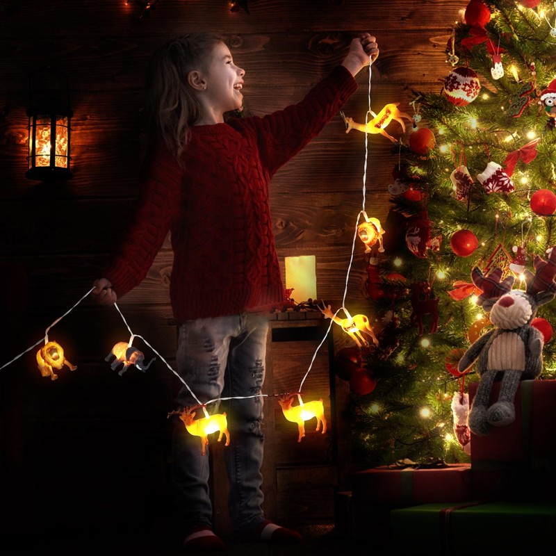 Animal String Lights 10 LEDs Small Animals String Lights Children