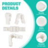 PATIKIL 5 mm Stop Peg Lock, 50 Pcs Pegboard Hooks