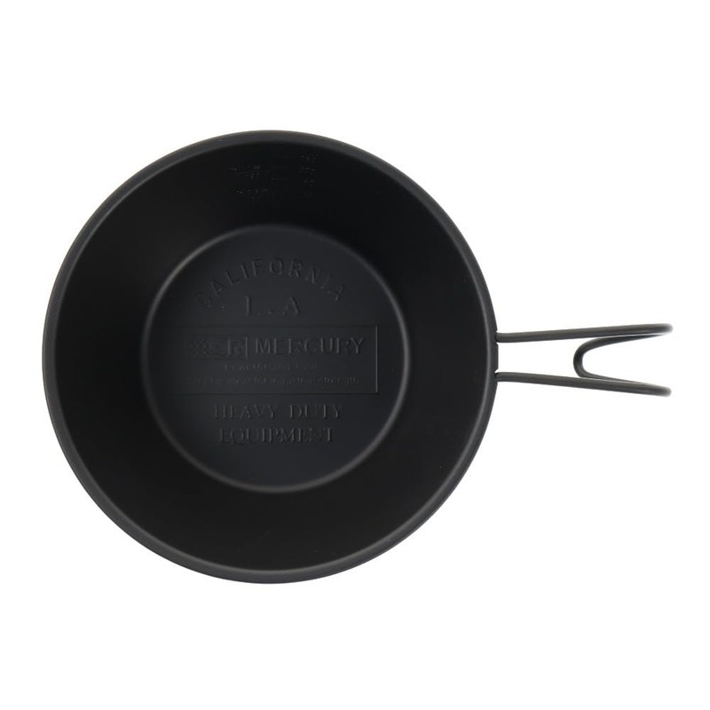 Keystone Mercury Embossed Shera Cup, Matte Black, Φ4.8 x L6.7
