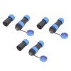 3PCS SP21 3 Pin Aviation Plug Socket IP68 Waterproof Sealing
