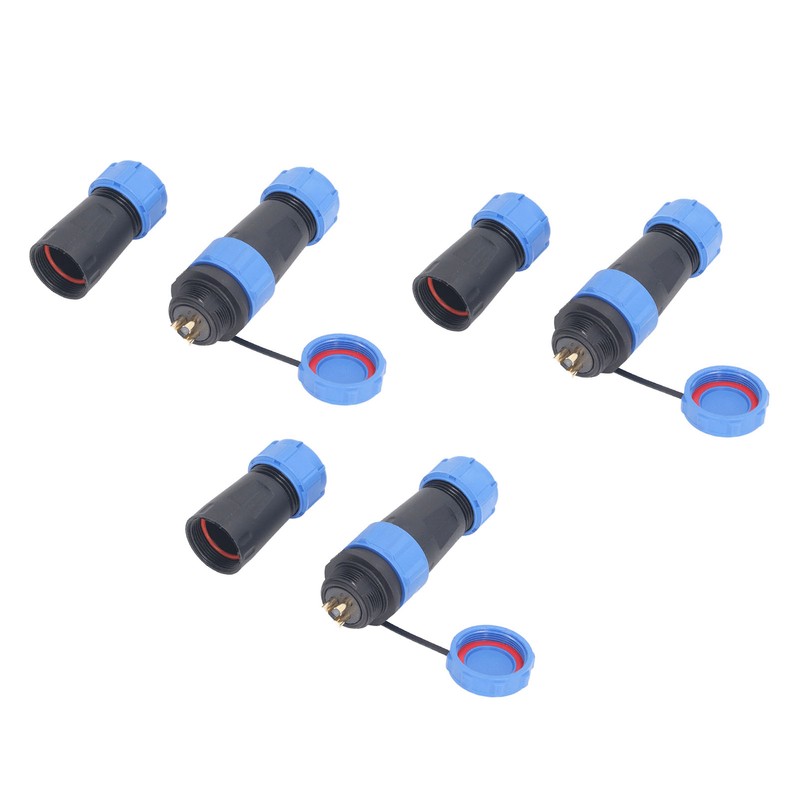 3PCS SP21 3 Pin Aviation Plug Socket IP68 Waterproof Sealing