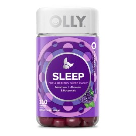 Olly Sleep Melatonina Premium 110 Gomitas Tamaño Extra Grande Sabor Mora Zen