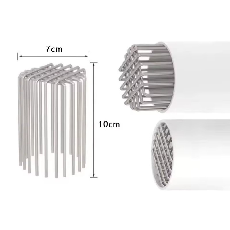 Stainless Steel Downspout Drain Guard, 50/75/110/160mm Anti-Clog Leaf Strainer
