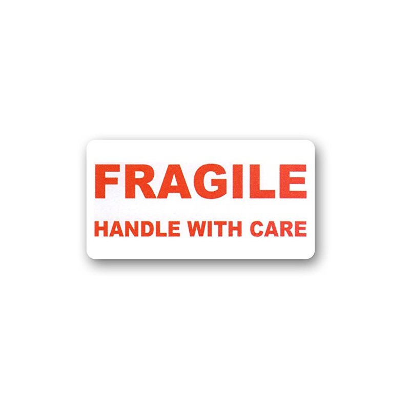 240 Fragile - Handle with Care Labels Medium Stickers
