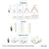 Nanu Triángulo Evolutivo Pikler Mediano Con Rampa Y Balancín Color