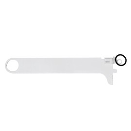 Wake Sangyo WPS024 Pipe Bracket, White, Hole Diameter 1.3 inches (32 mm) x Length 11.8 inches (300 mm), Piracell Series Hanger Closet