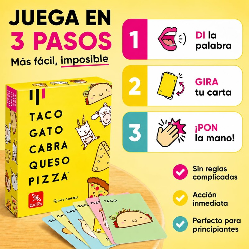 LUDILO Gioco Taco Gatto Capra Formaggio Pizza 80909