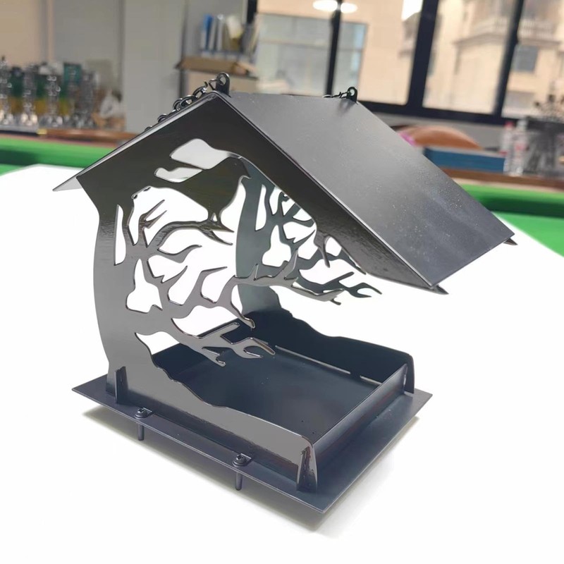 Bird Feeder for Garden - House-Shaped Bird Feeder Squirrel Proof