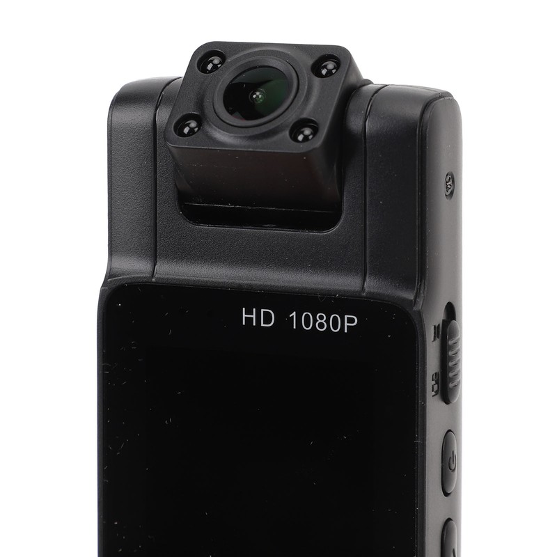 Wearable Camera 2K Night Vision 180 Degree Lens Rotation Magnetic