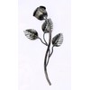 UHRIG Wrought Iron Rose, Decorative Flower Made of Steel, Garden