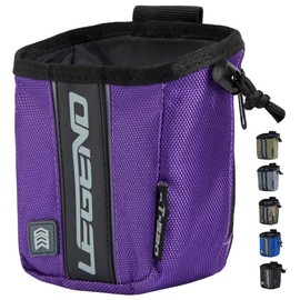 LEGEND - XT520 Quick Release Pouch & Finger Tab Bag (Purple) | Interior Divider for Better Organization & Storage of Release Aids | Attaches to Standard 2" Belt | Quick Drawstring Closure