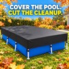 7 x 4 Ft Rectangular Above Ground Pool Cover, 210D