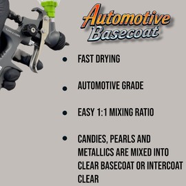LiME LiNE LiME LiNE Automotive Basecoat with Urethane Reducer Quart Combo Pack (Intercoat Clear)