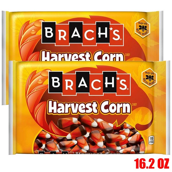Harvest Indian Candy Corn 2 Pack | Made With Real Honey | Harvest Halloween Thanksgiving Autumn Fall Delights - Brach's