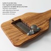 SANELLI AMBROGIO 1741.000 Affettatartufi Olive Wood Serrated Wood Wood Brown