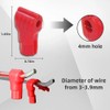 Aoeeki 100 Pcs Peg Hook Stop Lock, Prevent The Sweep