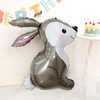 5pcs Bunny Balloons Woodland Rabbit Animals Foil Balloons Easter Balloons