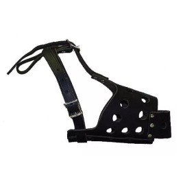 OmniPet Leather Latigo Safety Dog Muzzle by Leather Bros. 13" Snout New