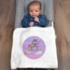 Azeeda 'Witch Riding Broomstick' Cotton Baby Blanket/Shawl (BY00039821)