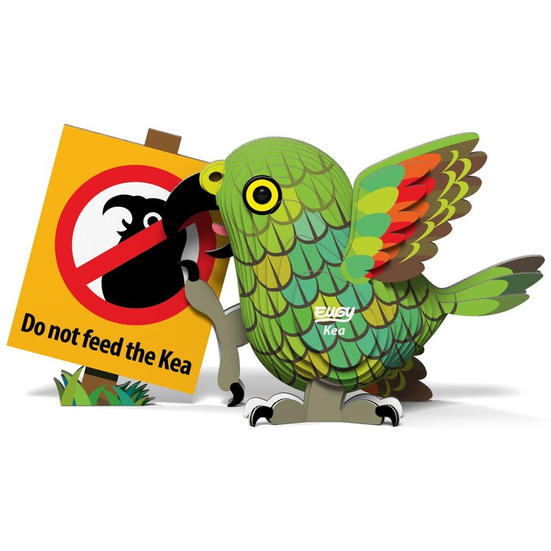 Eugy Kea 3D Puzzle, 23 Piece Eco-Friendly Educational Learning Puzzles