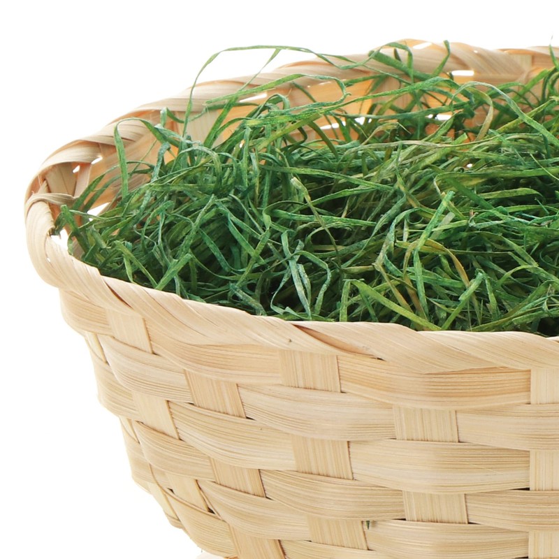 com-four® 4 x Easter Baskets with Decorative Grass and Egg