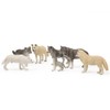 RESTCLOUD 7Pcs Wolf Toy Figurines Set Wolf Animals Figures (Wolf