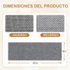 LEKOU 2PCS 9 x 40IN Toallas De Baño Exfoliantes
