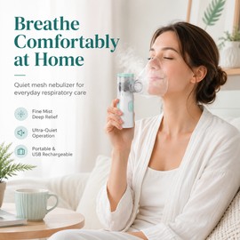 Portable Mesh Nebulizer-Style Mist Device for Adults and Kids – Quiet USB Personal Mist Tool for Home and Travel