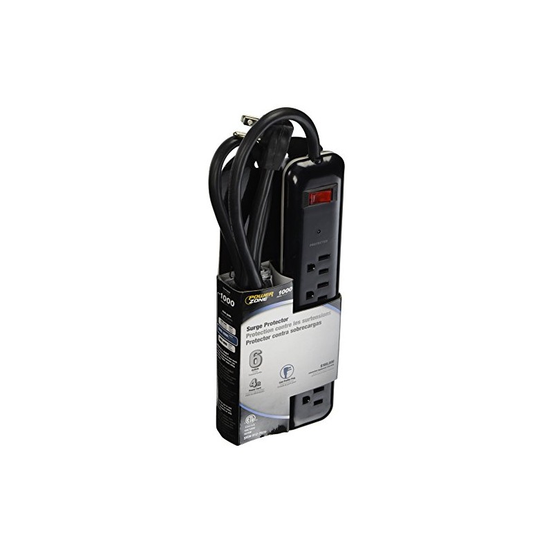 POWER ZONE OR802225 Powerzone Surge Protector Tap Strip, 125 V,