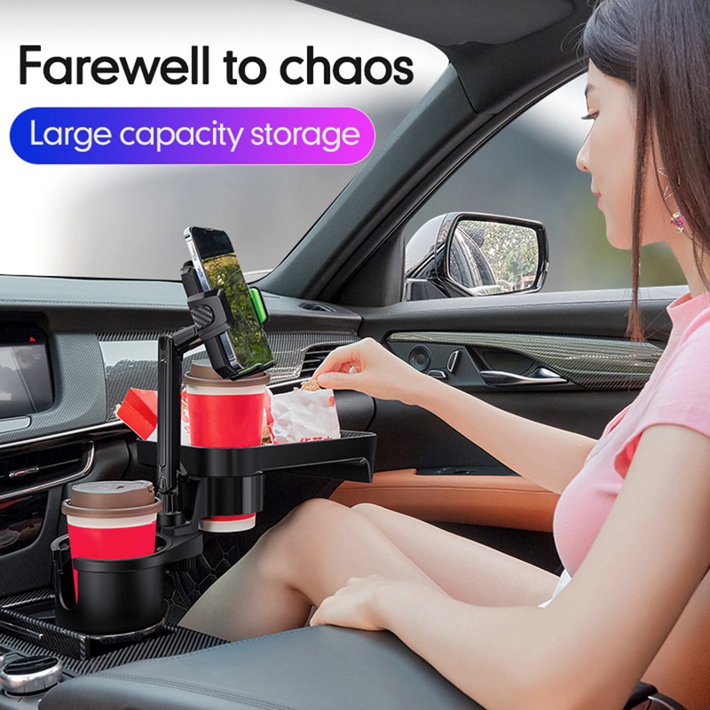 Car Cup Holder Multifunctional Cup Holder Expander with 360° Rotation