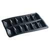 Oyster Tray, 12 Cavities Black Oyster Serving Platter, Stackable Shatterproof