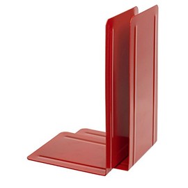 Alco-Albert 4303 12 Metal Bookend, 1 Pair, 130 x 240 x 140 mm – red