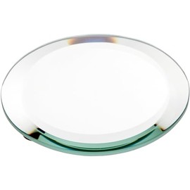 Plymor Round 5mm Beveled Glass Mirror, 4 inch x 4 inch (Pack of 2)