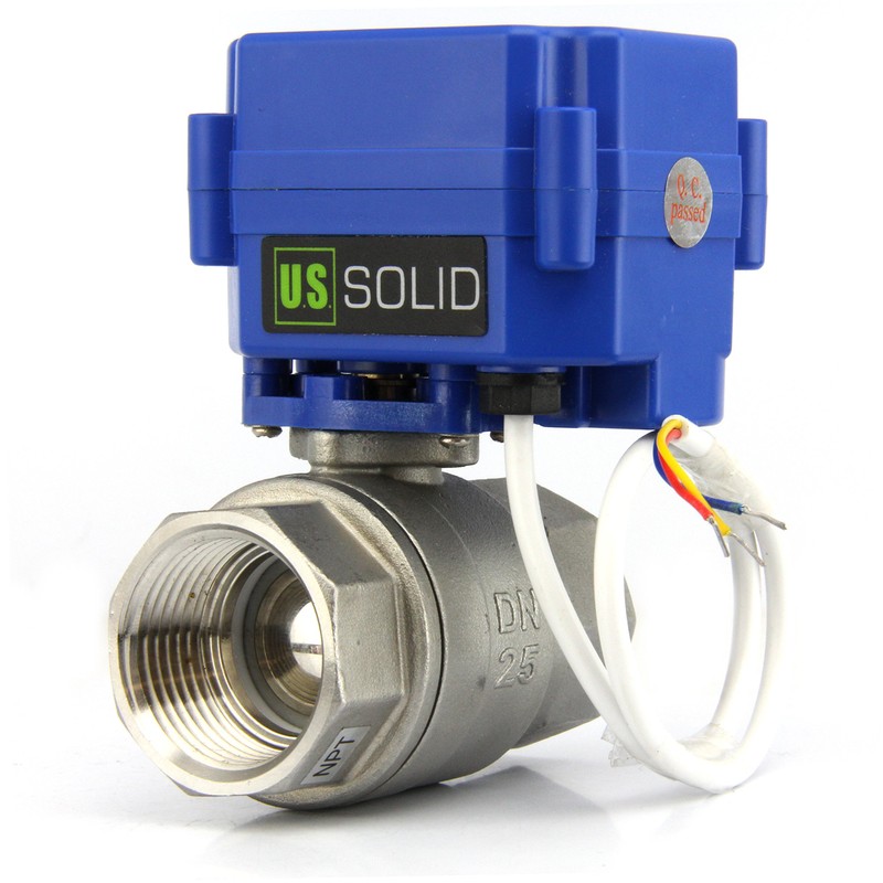 Motorized Ball Valve- 1" Stainless Steel Electrical Ball Valve with