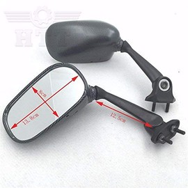 SMT- Carbon Fiber OEM Racing Mirrors Compatible With 2008 2009 2010 2011 2012 R6 / YZF-R6 [B019GIUNOY]