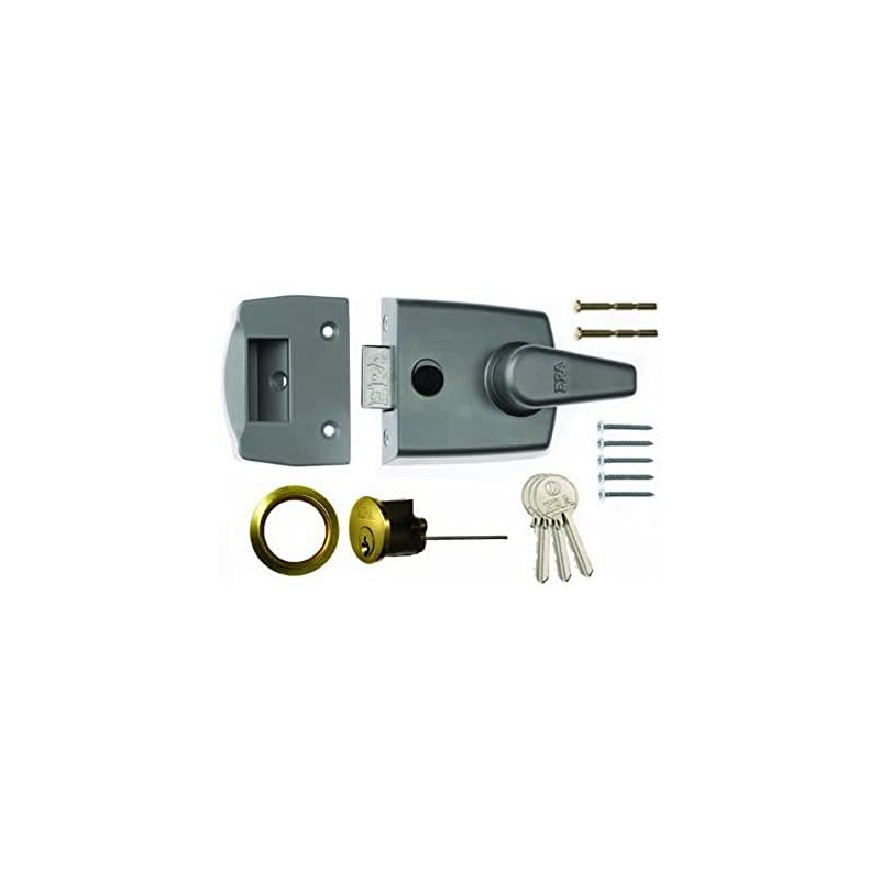 ERA 60mm High Security Replacement Nightlatch - Grey Body