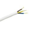 Connection Cable 4 m White Earthing Contact Angle Plug +