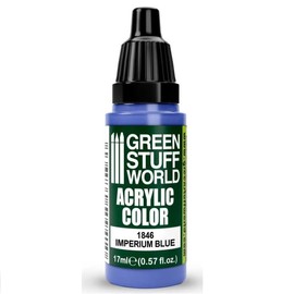 Green Stuff World Acrylic Pints | Modeling Colours 17ml Dropper (Imperium Blue)